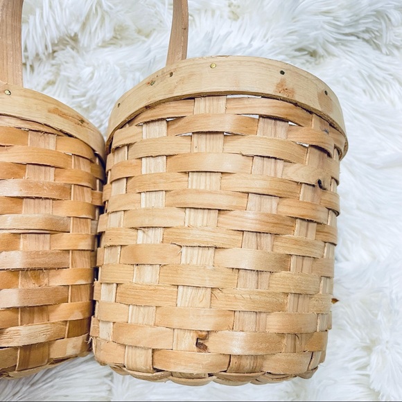 Boho | Vintage Wicker/Woven Double Wine Tote - Picture 3 of 14